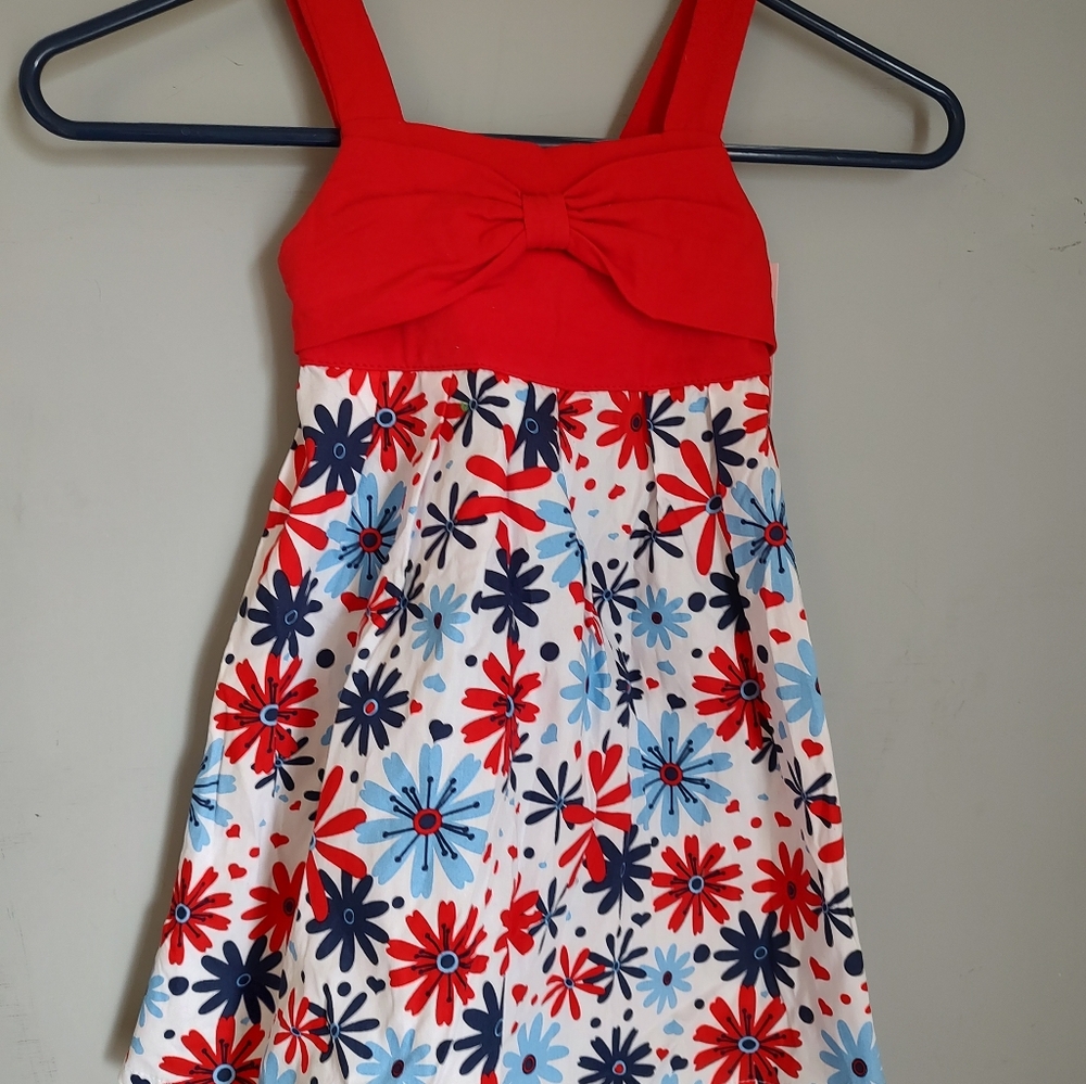 Sweet Toddler Girls Patriotic Sun Dress